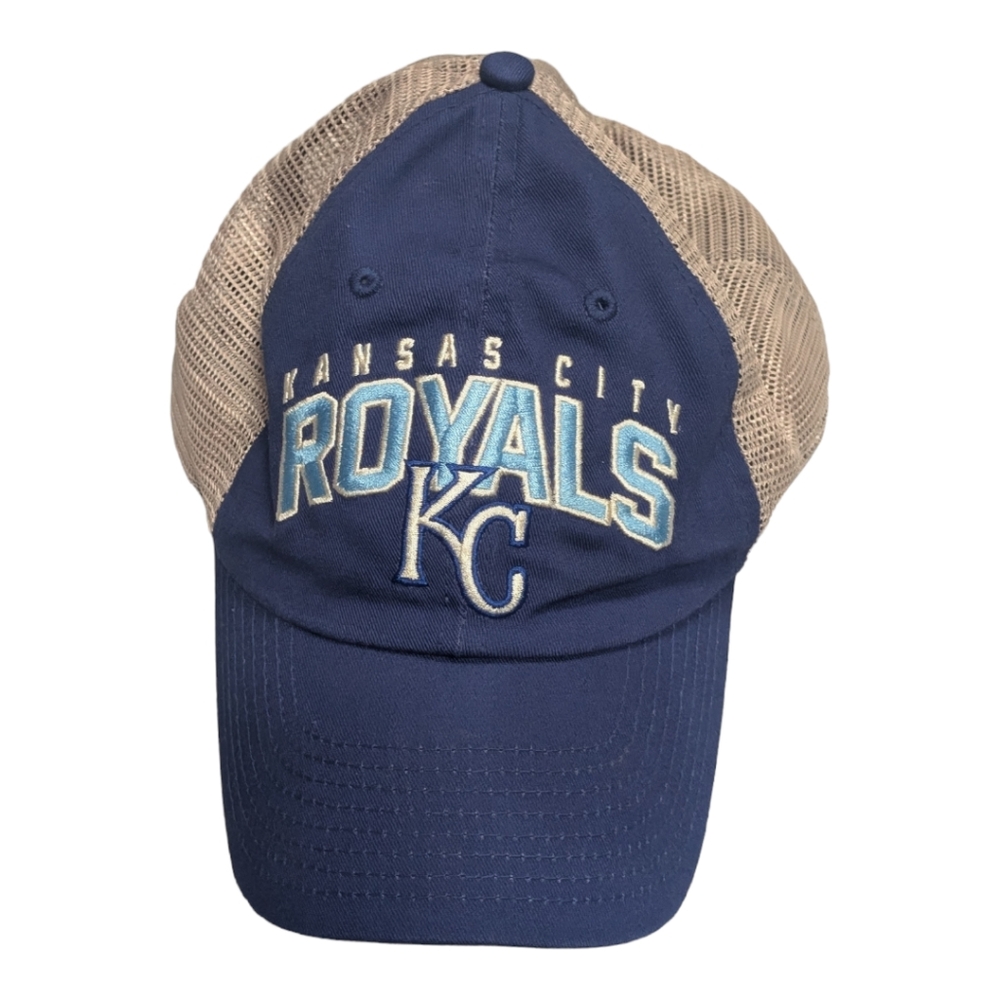 KC Kansas City Royals Adjustable Mesh Snap Back Baseball Cap Hat